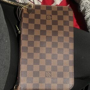 Louis Vuitton Brown Checkered Clutch